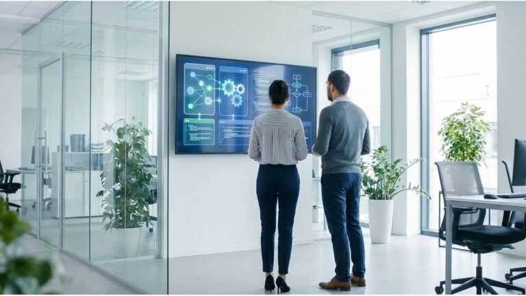 Interface de criador de aplicativos low-code para empresas